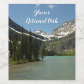 Grinnell Lake at Glacier National Park Weinetikett (Einzelnes Label)