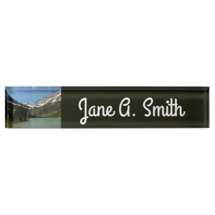 Grinnell Lake im Glacier-Nationalpark Namensplakette