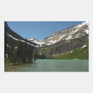 Grinnell Lake im Glacier-Nationalpark Rechteckiger Aufkleber