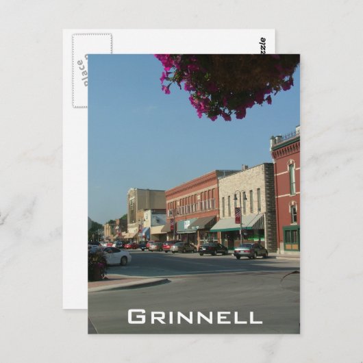 Grinnell Postkarte (Vorne/Hinten)