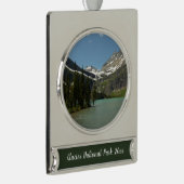 Grinnell See - Glacier Nationalpark Banner-Ornament Silber (Rechts)