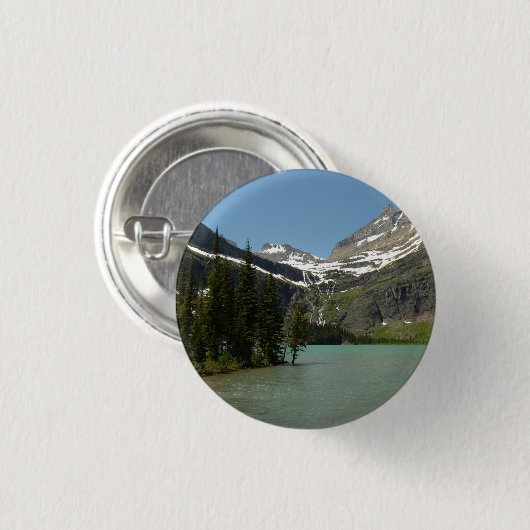 Grinnell See - Glacier Nationalpark Button (Vorne & Hinten)