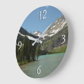 Grinnell See - Glacier Nationalpark Große Wanduhr (Winkel)
