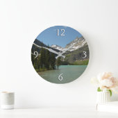Grinnell See - Glacier Nationalpark Große Wanduhr (Zuhause)