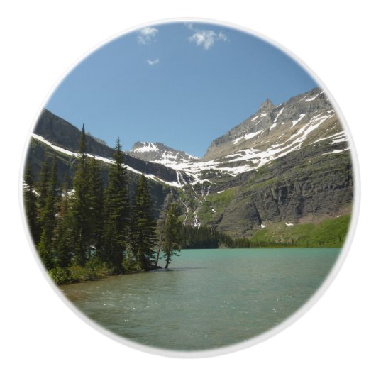 Grinnell See - Glacier Nationalpark Keramikknauf (Vorderseite)