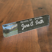 Grinnell See - Glacier Nationalpark Namensplakette (Seite)