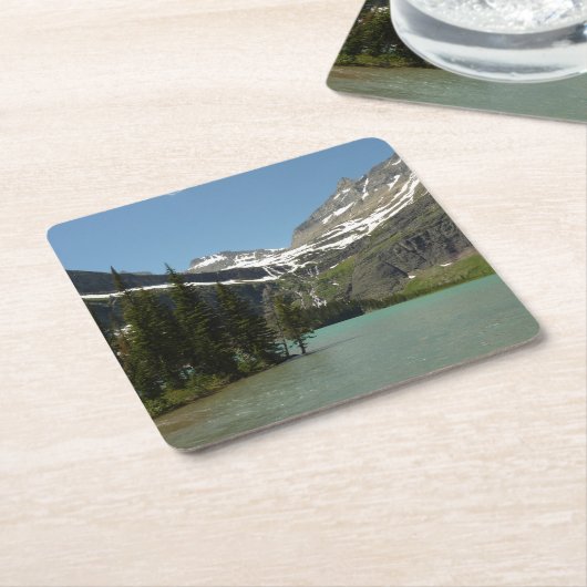 Grinnell See - Glacier Nationalpark Rechteckiger Pappuntersetzer (angewinkelt)