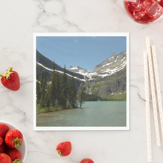Grinnell See - Glacier Nationalpark Serviette (Beispiel)