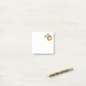 Grinning Cartoon Orange Fruit with Fancy Text Post-it Klebezettel (Auf Schreibtisch)