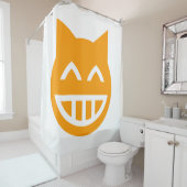 Grinning Emoji Cat Duschvorhang (Beispiel)