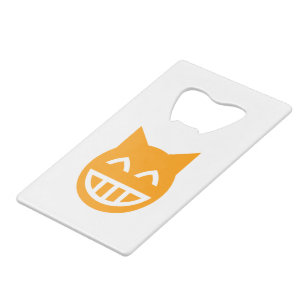 Grinning Emoji Cat Kreditkartenflaschenöffner