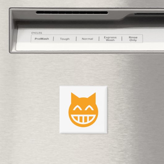 Grinning Emoji Cat Magnet (In Situ (Geschirrspüler))