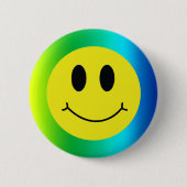Grinning Face Classic Gradient Smile Emoji Button (Vorderseite)