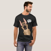 Grinning German Shepherd Dog T-Shirt (Vorne ganz)