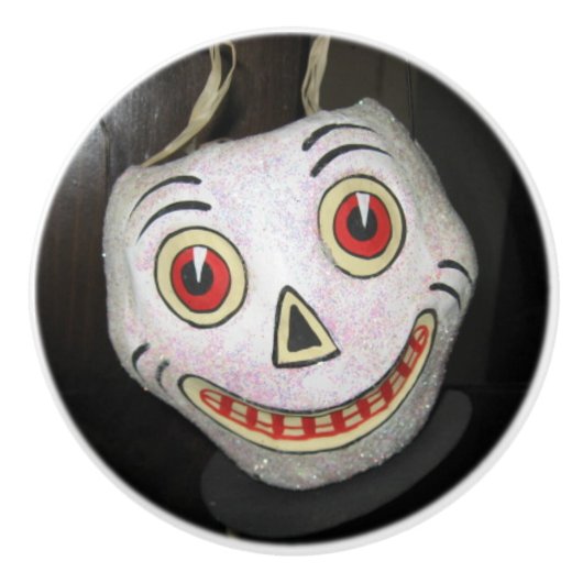 Grinning Ghoul Keramikknauf (Vorderseite)
