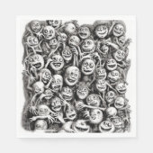 Grinning Ghouls - Papier Luncheon Servietten (Vorderseite)