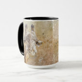 Grinning Giraffe Fotografie Moderne Wasserfarbe Tasse (Vorderseite Links)
