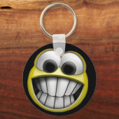 Grinning Happy Face Schlüsselanhänger (Vorderseite)