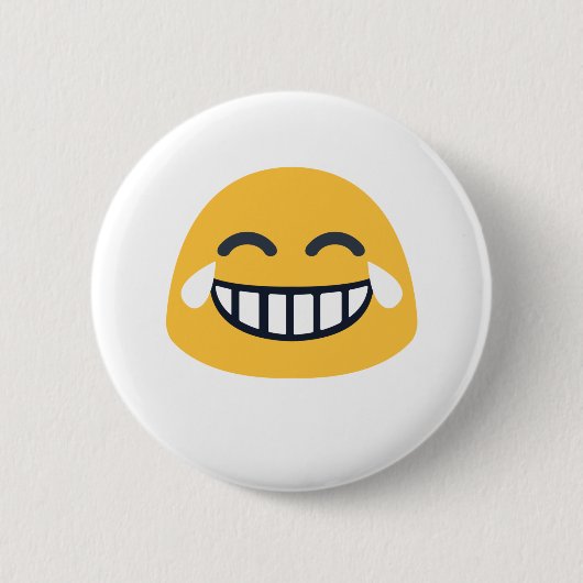 Grinning Joy Emoji Button (Vorderseite)