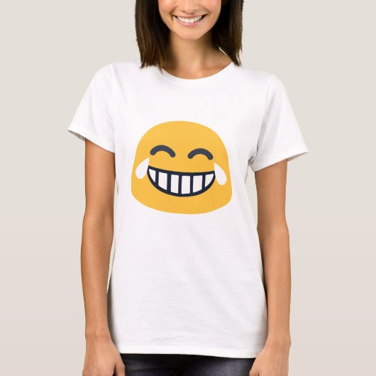 Grinning Joy Emoji T-Shirt (Vorderseite)