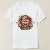 Grinning Peace Monkey Men's T-Shirt (Design vorne)