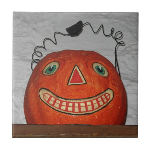 Grinning Pumpkin Fliese (Vorderseite)
