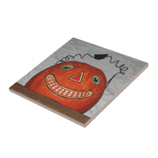 Grinning Pumpkin Fliese (Seite)