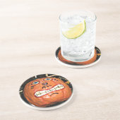 Grinning Pumpkin Getränkeuntersetzer (Seite)