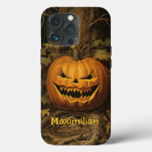 Grinning Pumpkin Halloween Dein Individuelle Name Case-Mate iPhone Hülle (Rückseite)