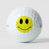 Grinning Yellow Face Classic Golfball (Vorderseite)