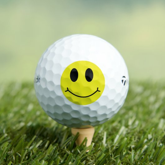 Grinning Yellow Face Classic Golfball (Insitu T-Shirt)
