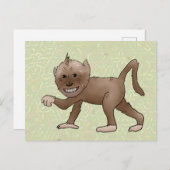 Grinseaffe Postkarte (Vorne/Hinten)