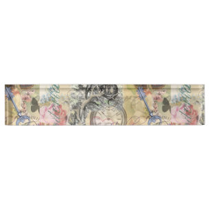 Grinsekatze Alice Wunderland Klassiker Namensplakette