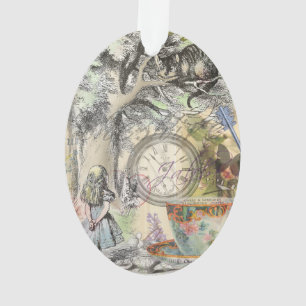 Grinsekatze Alice Wunderland Klassiker Ornament