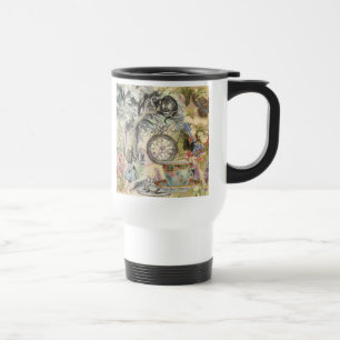 Grinsekatze Alice Wunderland Klassiker Reisebecher