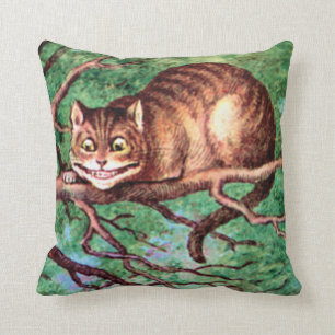 Grinsekatze in Wonderland Kissen