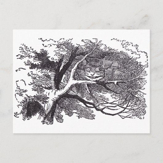 Grinsekatze Postkarte (Vorderseite)