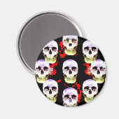 Grinseküle: gotischer Magnet (Vorderseite/Rückseite)