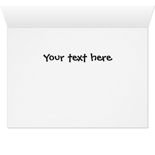 Grinsen Classic Gradient Grußkarte (Innenansicht Horizontal (Unten))