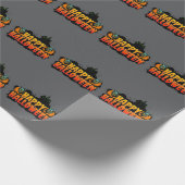 Grinsen Ghouls, Spuk Halloween Geschenkpapier (Ecke)