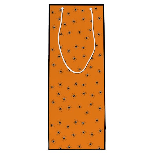 Grinsen-Halloween-Party Geschenktüte Für Weinflaschen (Rückseite)