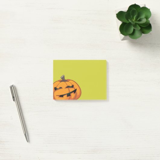 Grinsen Halloween Pumpkin Post-it® Notes Post-it Klebezettel (Büro)