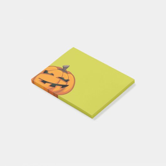 Grinsen Halloween Pumpkin Post-it® Notes Post-it Klebezettel (angewinkelt)