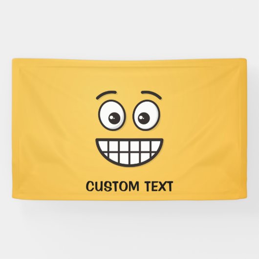 Grinsen mit offenen Augen Banner (Horizontal)