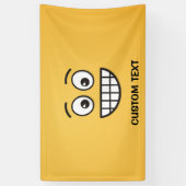 Grinsen mit offenen Augen Banner (Vertikal)