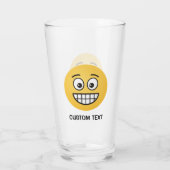 Grinsen mit offenen Augen Glas (Rückseite)