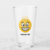 Grinsen mit offenen Augen Glas (Vorderseite)