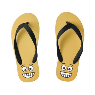 Grinsen mit offenen Augen Kinderbadesandalen