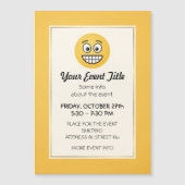 Grinsen mit offenen Augen Magnetkarte (Vorderseite)