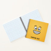 Grinsen mit offenen Augen Notizbuch (Innenseite)